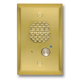 Viking E-40 Compact Entry Door Phone: Polished Brass