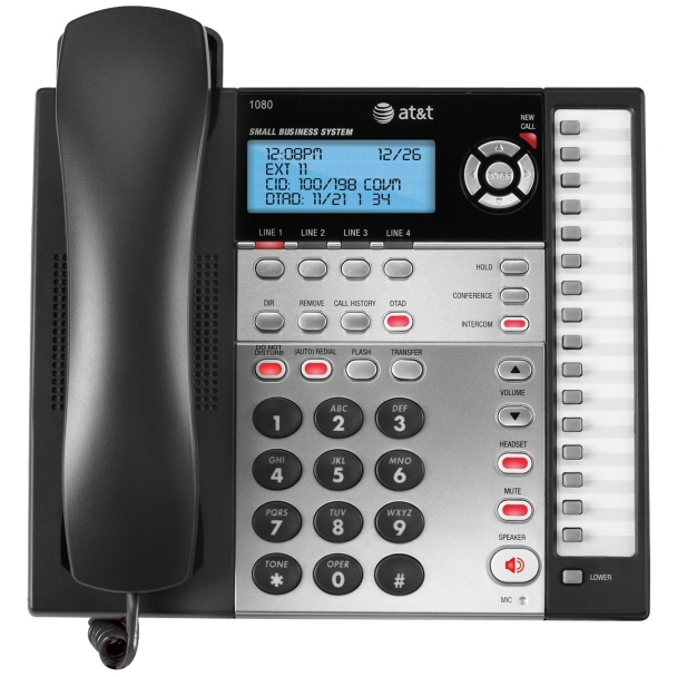 AT&T 4-Line Small Business System with Digital Answering System and Caller ID/Call Waiting