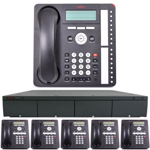Business Phone System by AVAYA: Basic DIGITAL Edition (6 Phone Bundle)