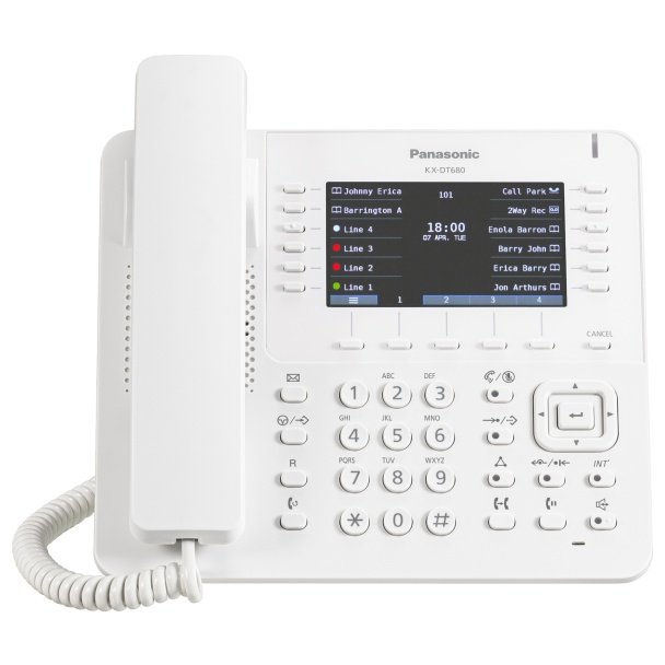 Panasonic KX-DT680 WHITE Digital Display Speakerphone 4.3 inch