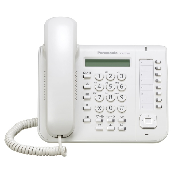 Panasonic 8-Button 1-Line Phone White
