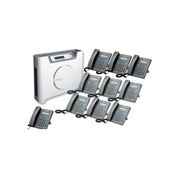 Syspine A50 Plus Phone System With 10 IP Phones: 8-Line Server
