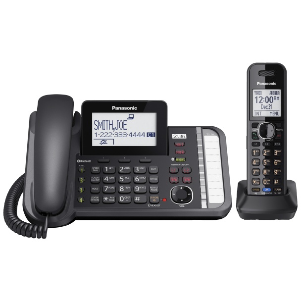 Panasonic 2-Line Corded/Cordless Phone with Link-to-Cell