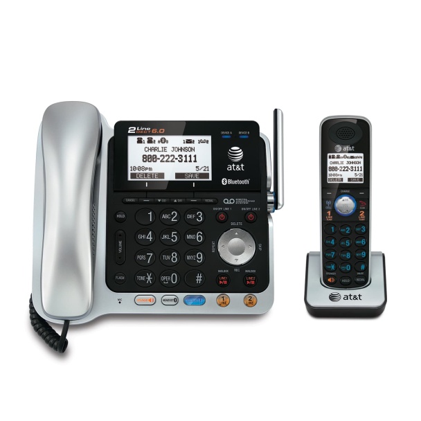 Vtech/Snom/AT&T TL861092-Line Corded/Cordless Answering System with Bluetooth