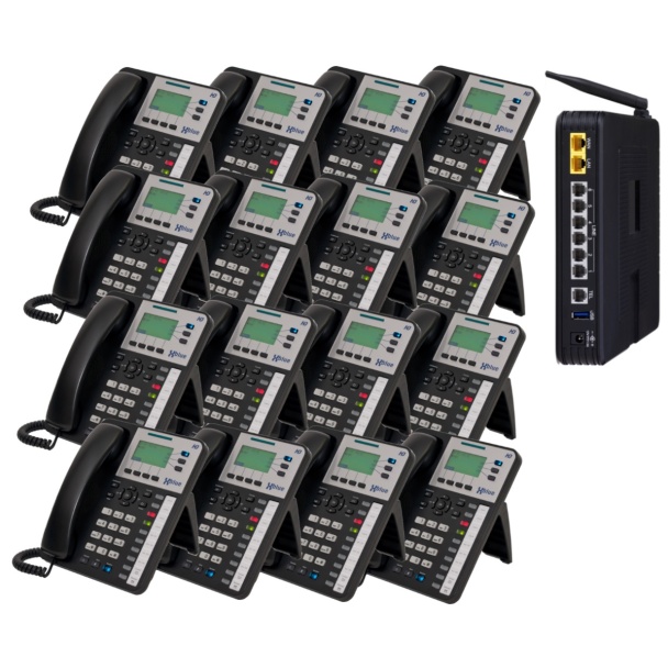 Xblue X50 Phone System with 16 IP Phones